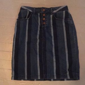 Anthropologie denim skirt